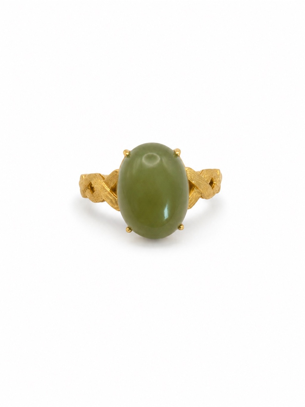 Jade Woven Ring (S925) R81
